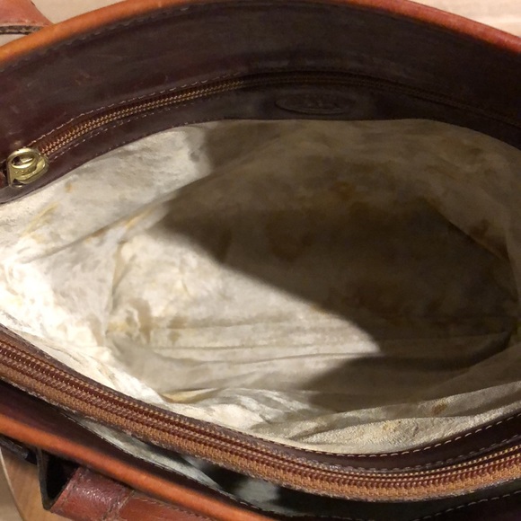 Brahmin Leather and Canvas Tote - Picture 7 of 12